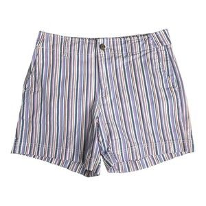 Gap Shorts Womens 6 Multicolored Rainbow Striped 5” Short Casual Summer Colorful